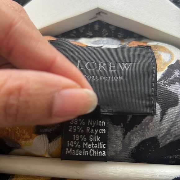 J.Crew Collection Metallic Textured Peacoat - Picture 6 of 7